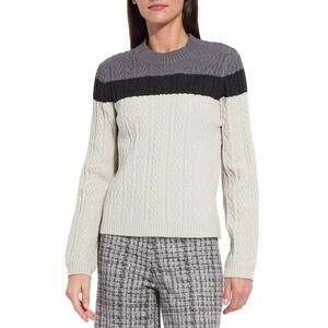 NEW LYSSE gabriel cozy sweater in apres ski texture